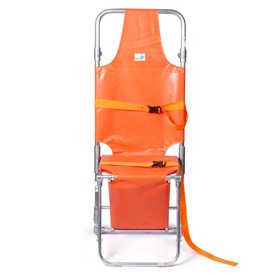 ARREX STR 160 - FOLDABLE CHAIR STRETCHER WITH 120KG LOAD CAPACITY, SAFETY BELTS, IDEAL FOR HOSPITAL AND HOME USE