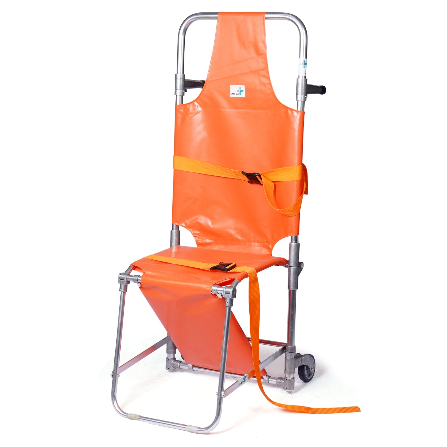 ARREX STR 160 - FOLDABLE CHAIR STRETCHER WITH 120KG LOAD CAPACITY, SAFETY BELTS, IDEAL FOR HOSPITAL AND HOME USE