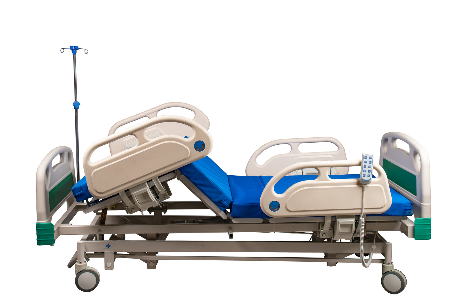 ARREX EXCELSIOR HOSPITAL BED - 5 FUNCTIONS ELECTRONIC BED, REMOTE ADJUSTMENT, INCLUDES MATTRESS, HEAVY-DUTY CASTORS WITH BRAKES