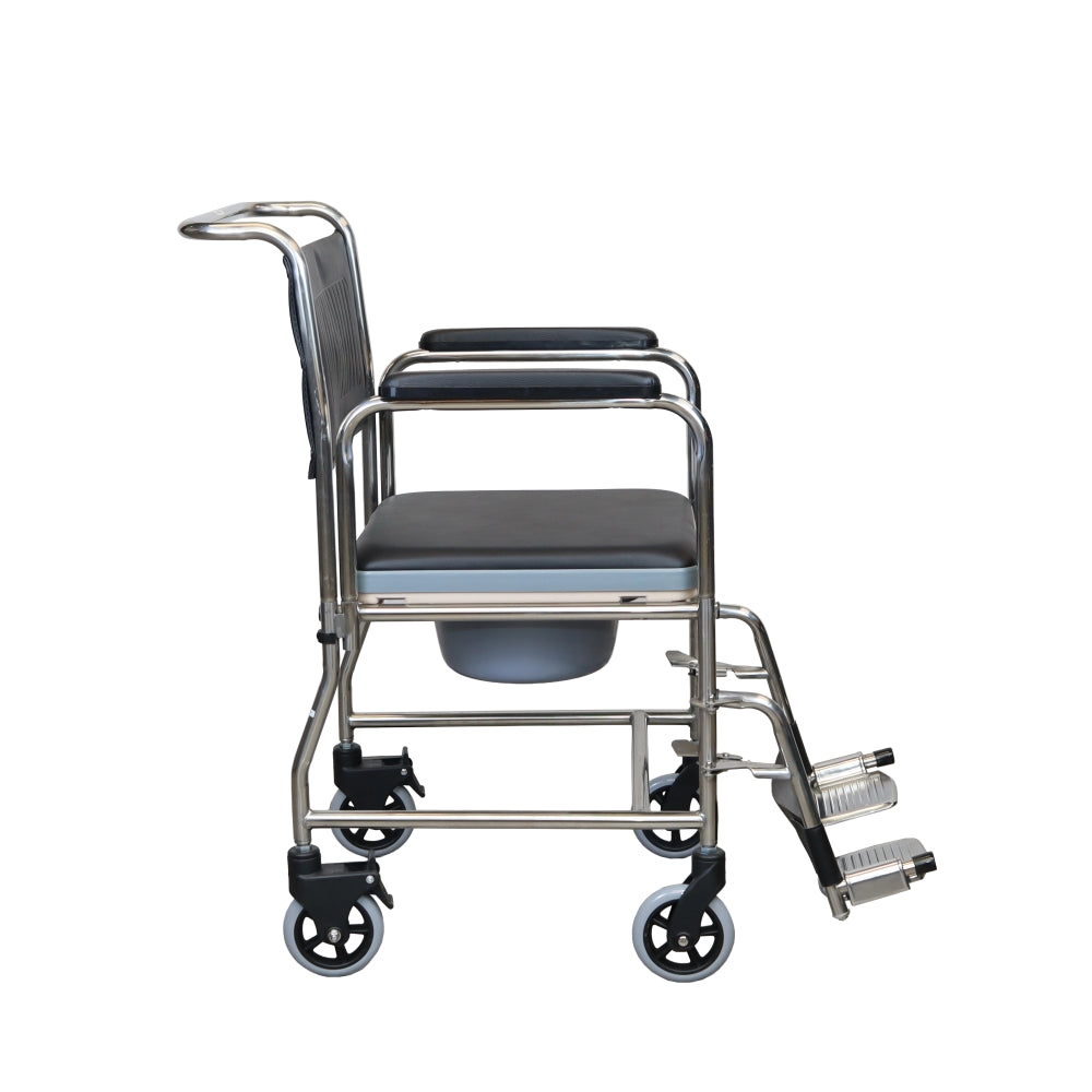 ARREX EDDA-S COMMODE WHEELCHAIR COMES WITH POT ATTACHED