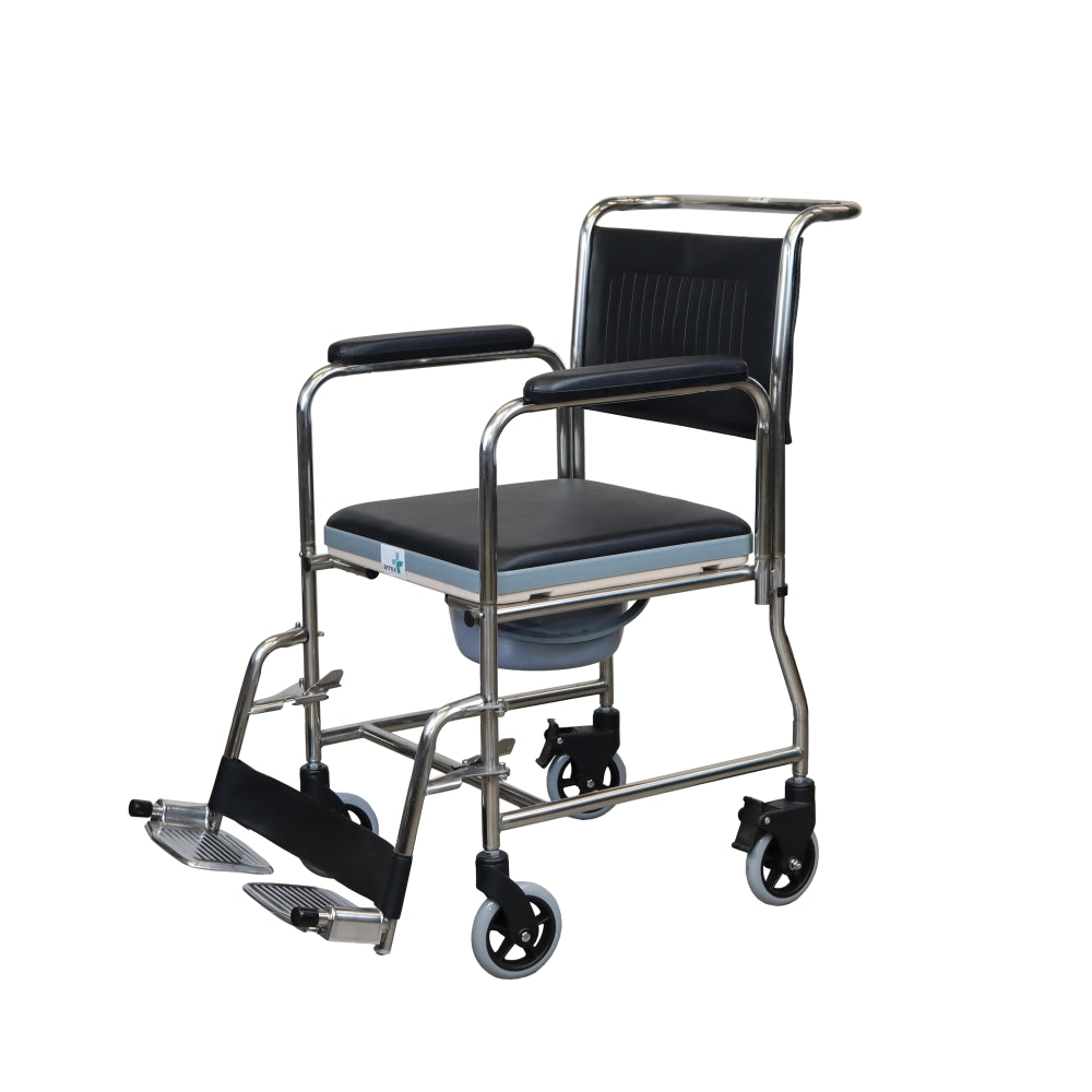 ARREX EDDA-S COMMODE WHEELCHAIR COMES WITH POT ATTACHED