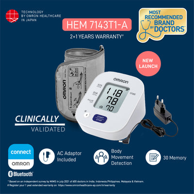 OMRON HEM 7143TA BLOOD PRESSURE MONITOR