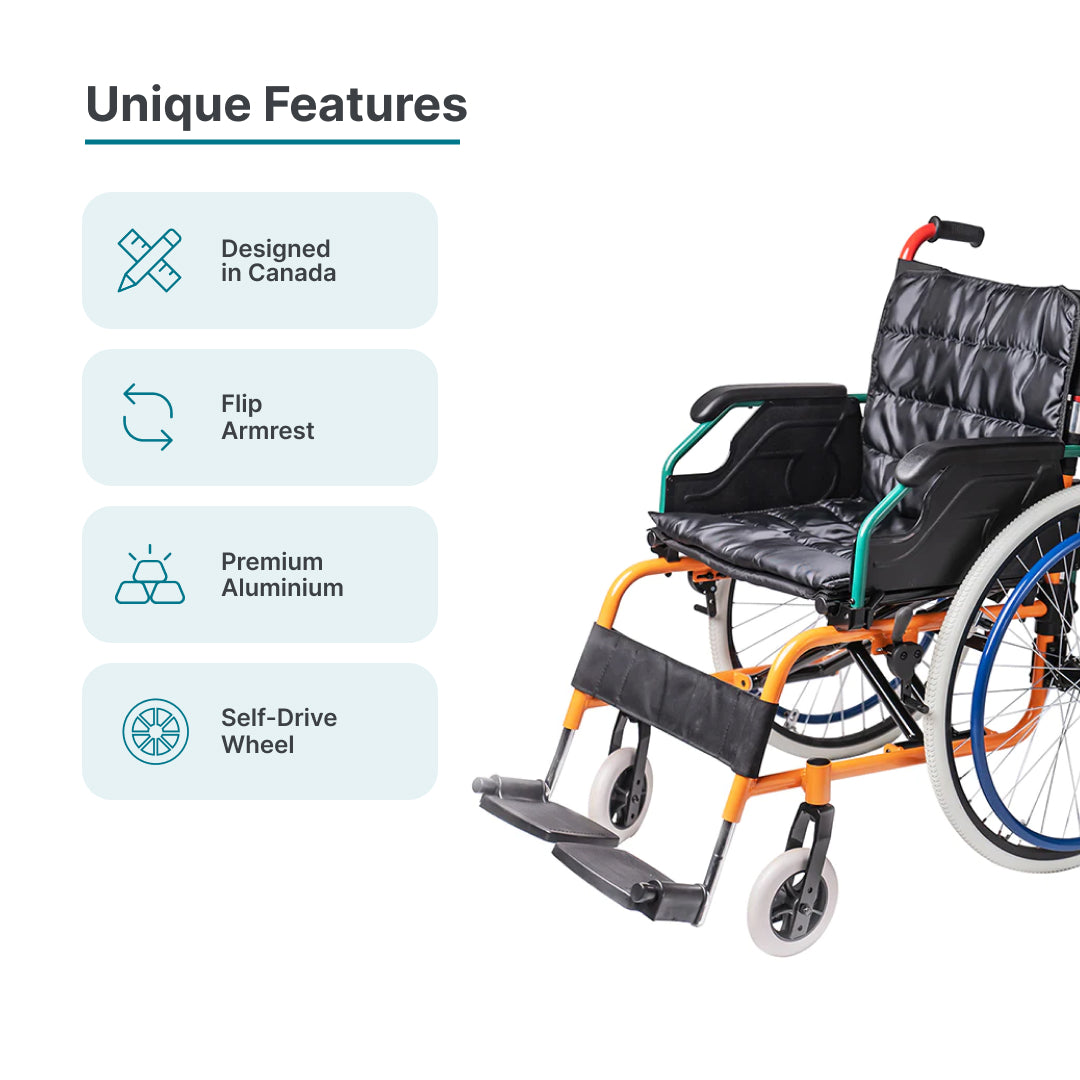 ARREX HUGO 46 WHEELCHAIR - MOBILITY WITH CONFIDENCE AND COMFORT