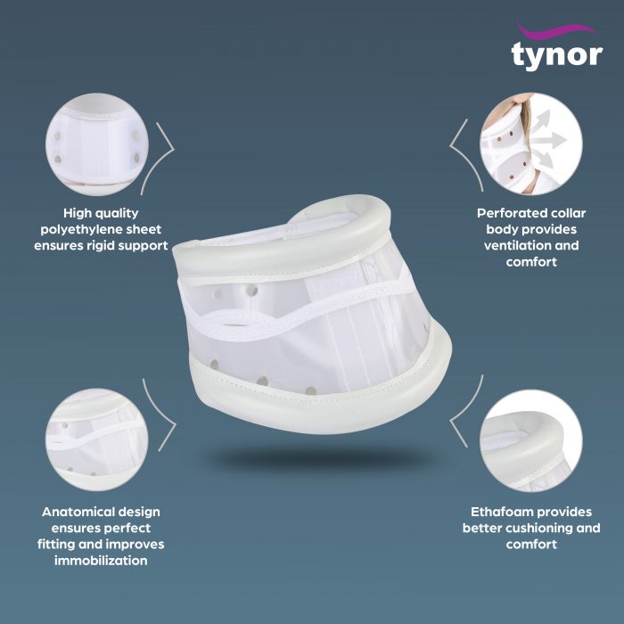Tynor B03 Cervical Collar Hard Adjustable Large