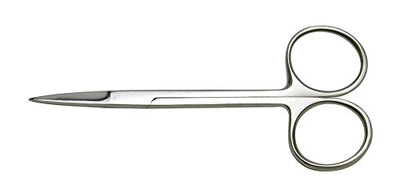 SURGICO IRIS SCISSORS (STR)-4.5 -INC I02824