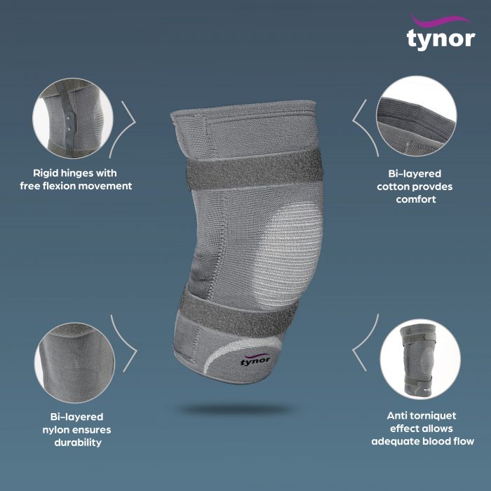 TYNOR D-06 KNEE CAP WITH RIGID HINGE