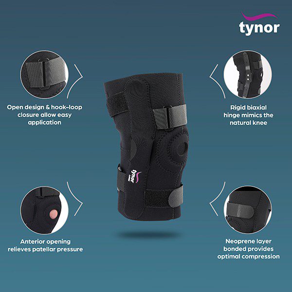 TYNOR J-15 KNEE WRAP HINGED (NEO)