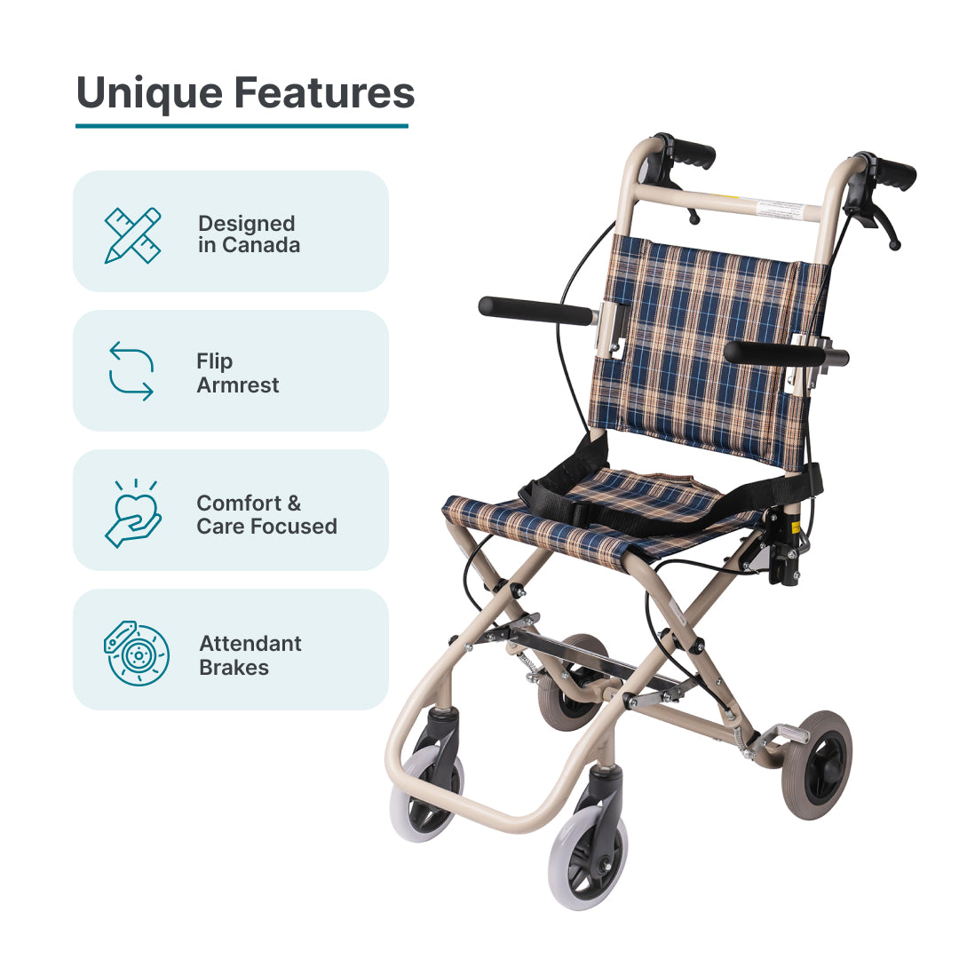 ARREX NANUK FOLDABLE - COMPACT ALUMINIUM WHEELCHAIR