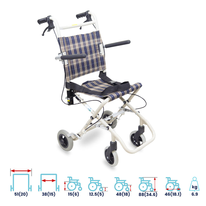 ARREX NANUK FOLDABLE - COMPACT ALUMINIUM WHEELCHAIR