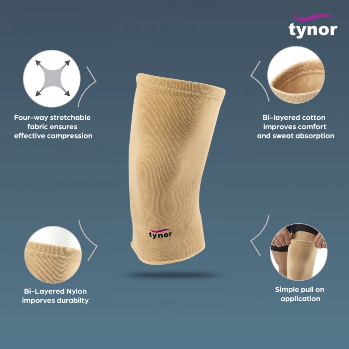 TYNOR D-04  KNEE CAPS, BEIGE, 1 PAIR