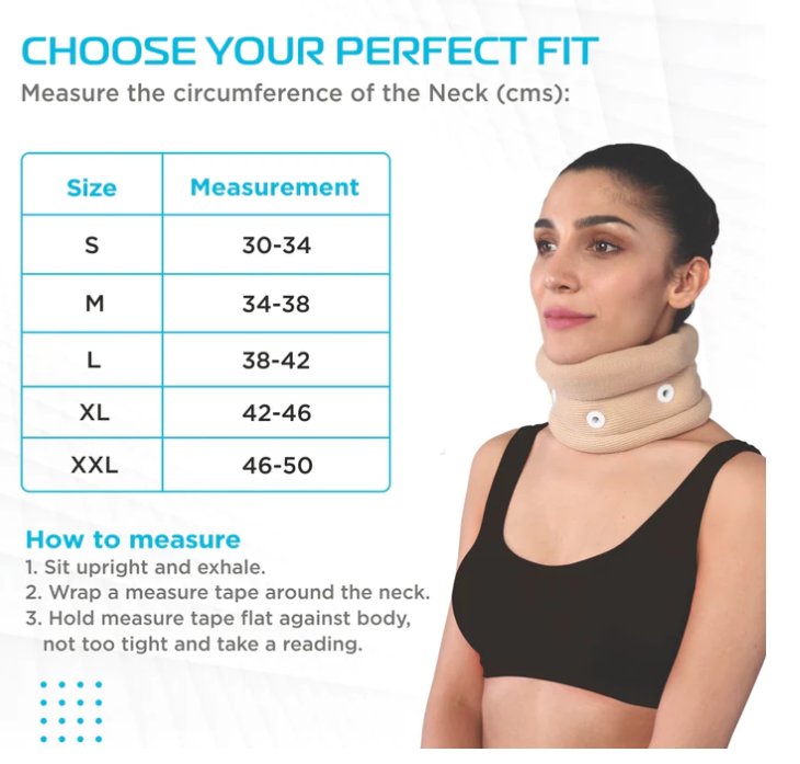 VISSCO CERVICAL COLLAR REGULAR WITH CHIN SUPPORT (P.C.NO. 0301A)
