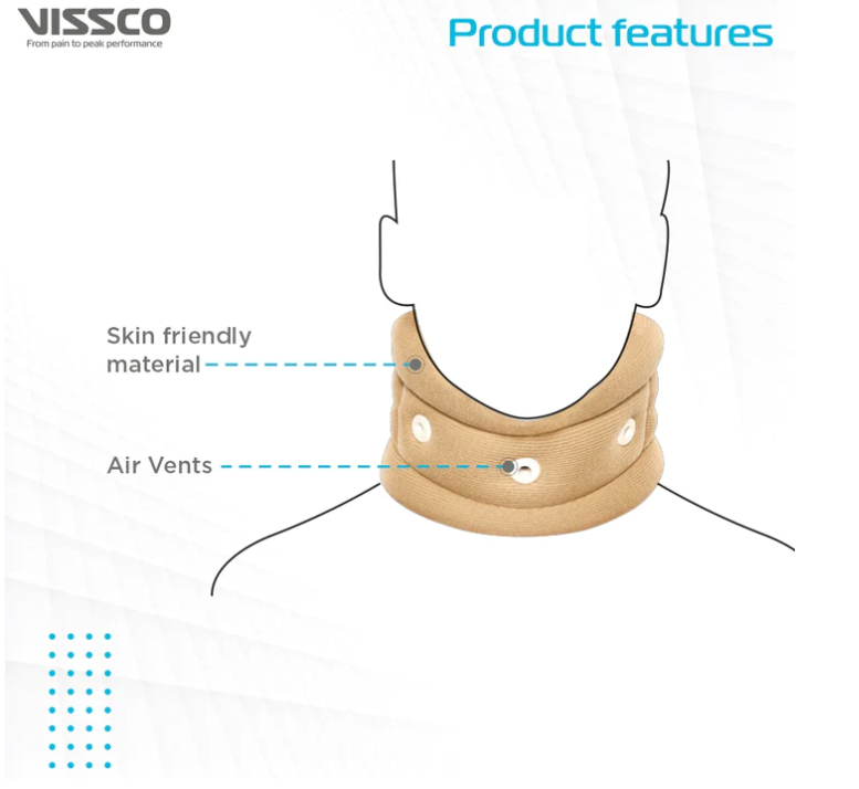 VISSCO CERVICAL COLLAR WITHOUT CHIN SUPPORT ( P.C.NO. 0301B)