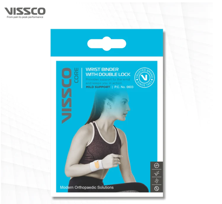 VISSCO Wrist Support Binder With Double Lock – PC. No.0603