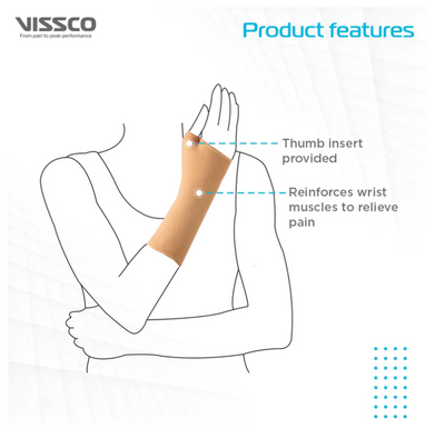 VISSCO ELASTIC PULLOVER WRIST SUPPORT – P.C. NO. 0627