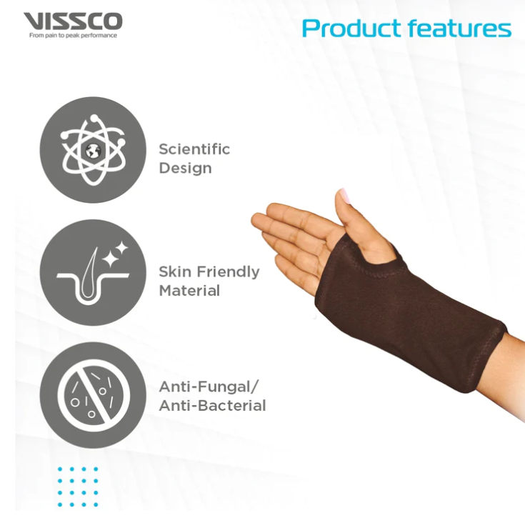 VISSCO CARPAL WRIST SUPPORT – PC. NO. 0628