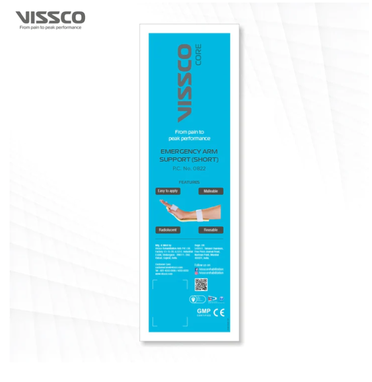 VISSCO Emergency Splint Short Arm – P.C. No. 0822/21