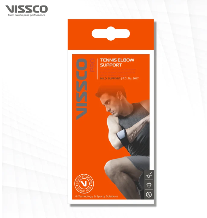 VISSCO TENNIS ELBOW SUPPORT, PAIN RELIEF BELT UNIVERSAL – PC. NO. 2617