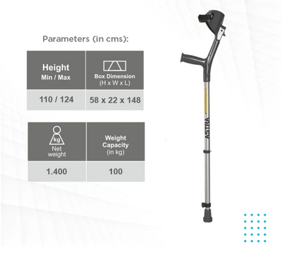 VISSCO Astra Max Elbow Crutch