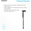 VISSCO Avanti Black T shape Monopod Stick PC NO.2906