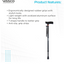 VISSCO Avanti Black T shape Monopod Stick