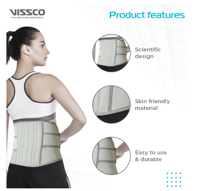 VISSCO P.C.NO. 1405 NEOPRENE LUMBAR BELT 9"