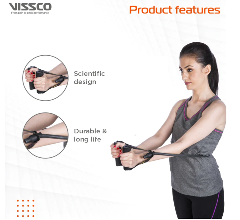 VISSCO Activeband-Physical Resistance Tubing (With Grip Handles) - P.C. No. H1044 (4044)