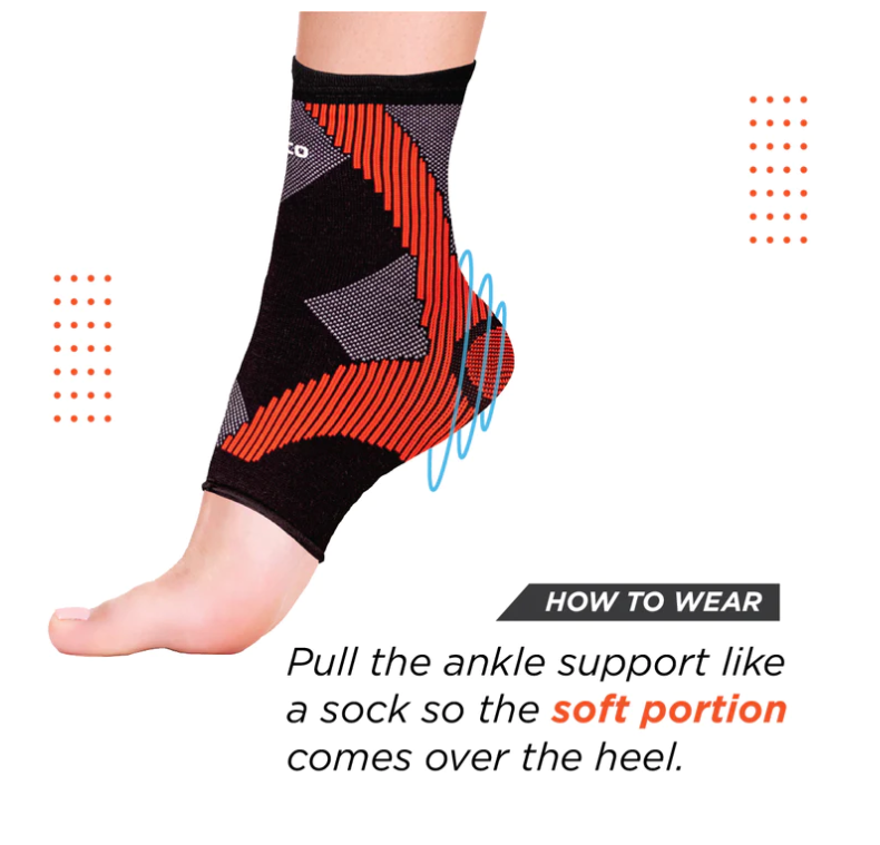 VISSCO 3D ANKLE SUPPORT WITH GEL PADDING - P.C.NO. 2709