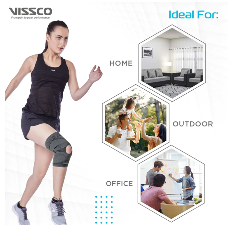 VISSCO KNEE CAP WITH OPEN PATELLA - P.C.NO. 0714