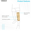 VISSCO Knee Brace - Short (14" Brace) - P.C.No. 0702