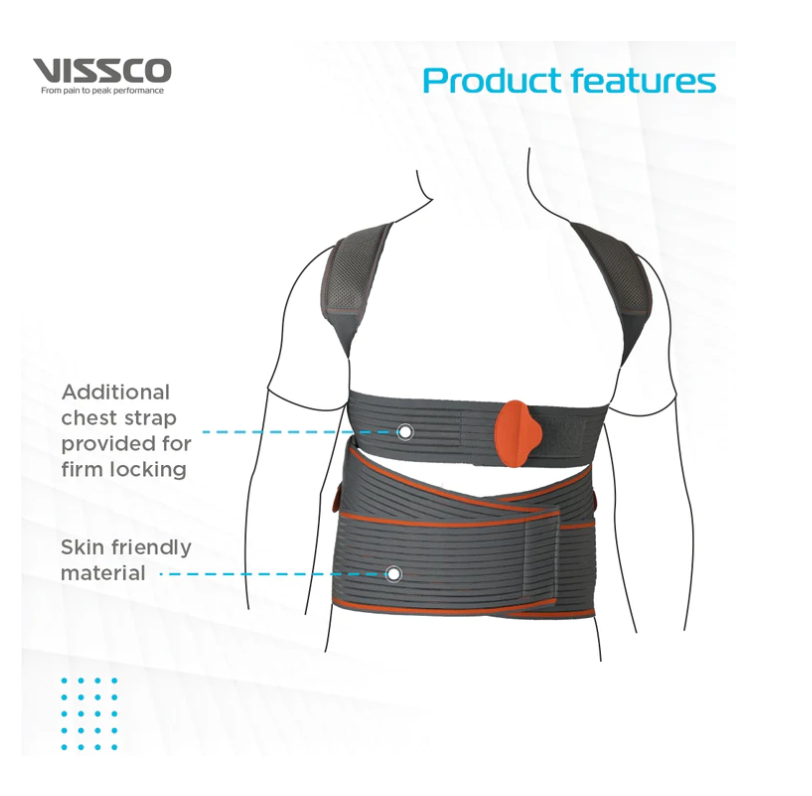 VISSCO DORSO LUMBAR SPINAL BRACE (TAYLOR BRACE) - P.C.NO. 0120