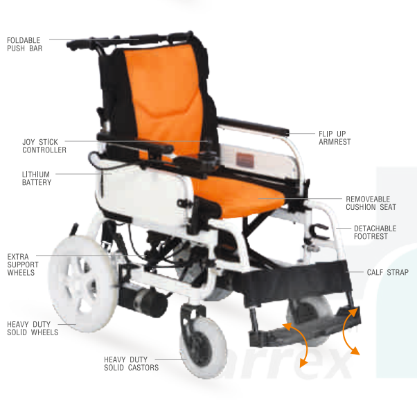 ARREX SPECTER ELECTRIC WHEELCHAIR - POWER WHEELCHAIR