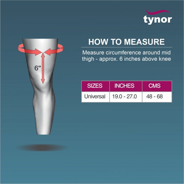 TYNOR D-10 R.O.M. KNEE BRACE 18″/46CM