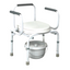 ARREX VP10 COMMODE CHAIR: HEIGHT ADJUSTABLE, ATTACHED POT, 110KG CAPACITY, ADAPTABLE, DEPENDABLE