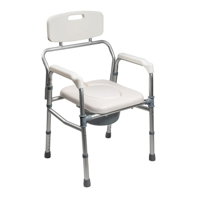 ARREX VP110 COMMODE CHAIR: CONVENIENT SEATING, ATTACHED POT, FOLDABLE, EASY STORAGE, DIGNITY AND CONVENIENCE