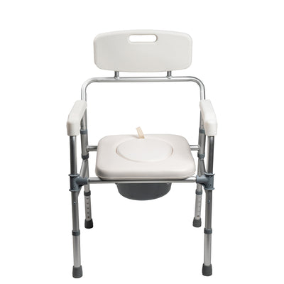 ARREX VP110 COMMODE CHAIR: CONVENIENT SEATING, ATTACHED POT, FOLDABLE, EASY STORAGE, DIGNITY AND CONVENIENCE