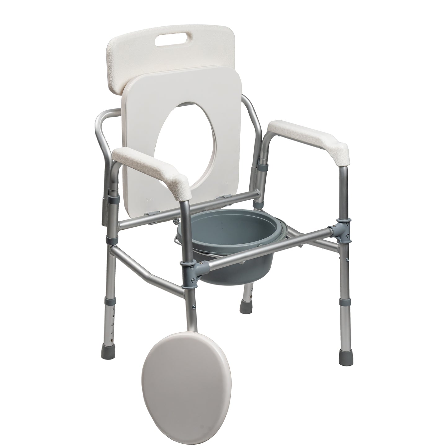 ARREX VP110 COMMODE CHAIR: CONVENIENT SEATING, ATTACHED POT, FOLDABLE, EASY STORAGE, DIGNITY AND CONVENIENCE