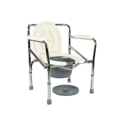 Steel commode chair