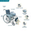 ARREX JOEL - BASIC ALUMINIUM WHEELCHAIR