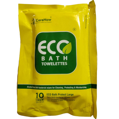 ECO BATH TOWELETTES- 10 WIPES